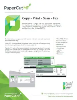 Papercut, Mf, Ecoprintq, Laser Imaging